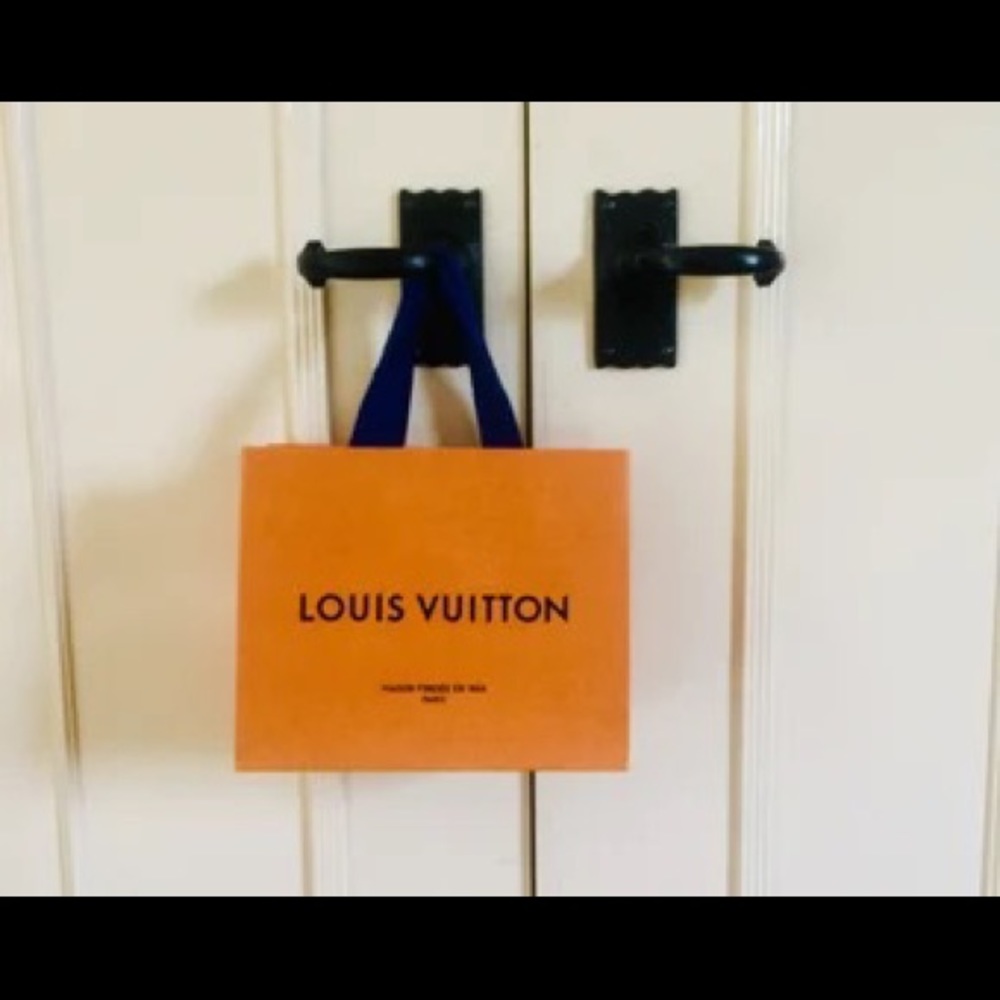 2 Louis Vuitton paper shopping bags